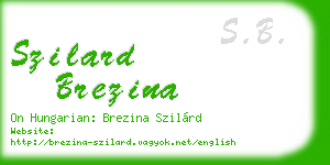 szilard brezina business card
